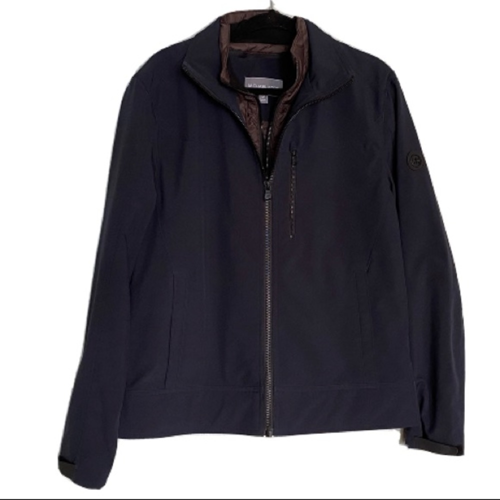 Michael Kors MK Mens Jacket Navy Blue Size Medium
